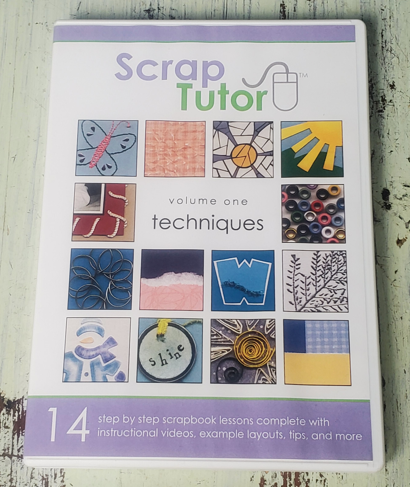 VG Scrap Tutor Volume One – Techniques PC Scrapbook Lessons CD ROM