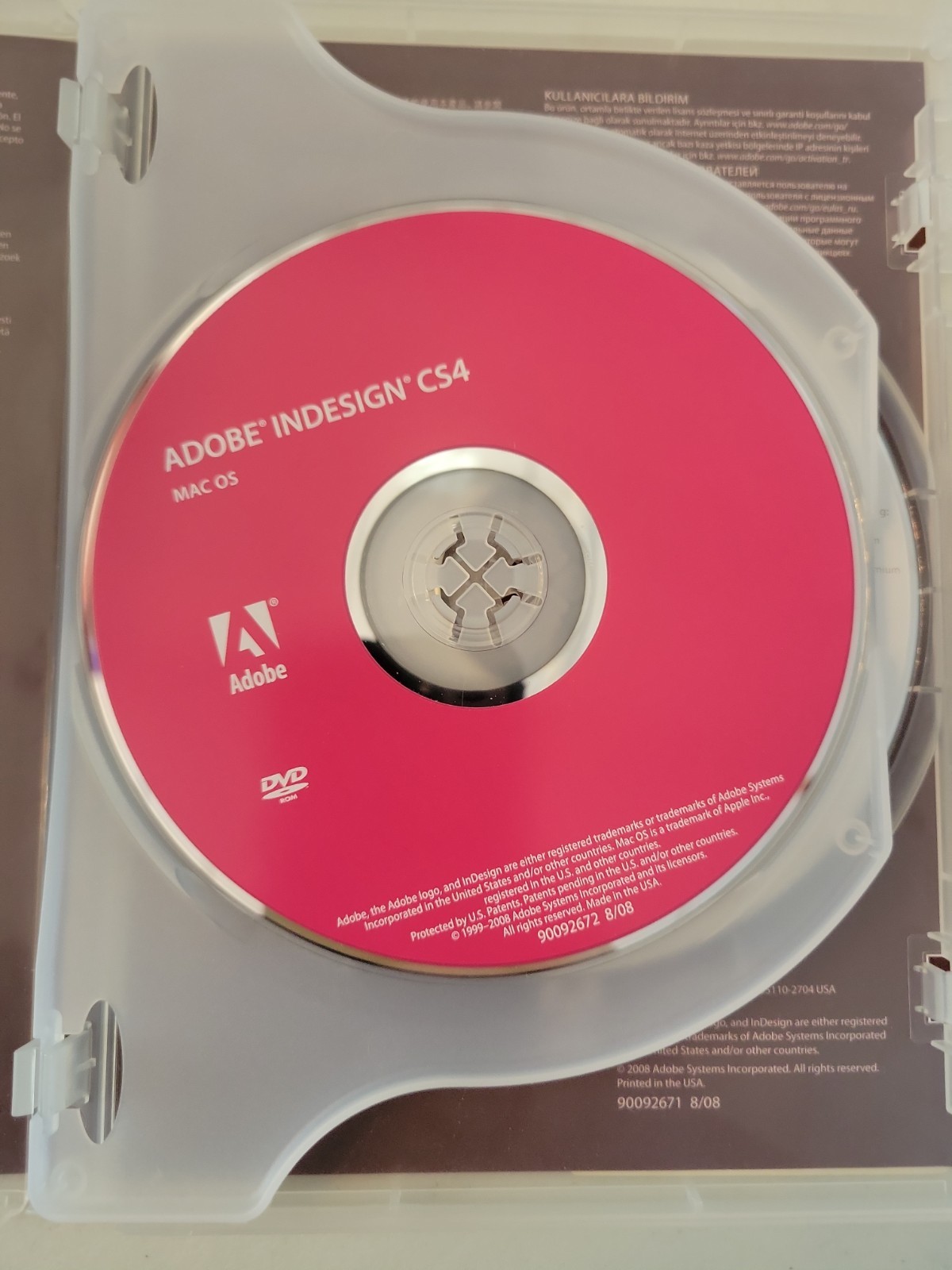 Adobe Indesign CS4 Software For Mac OS With Adobe Creative Suite 4 Learning Disc