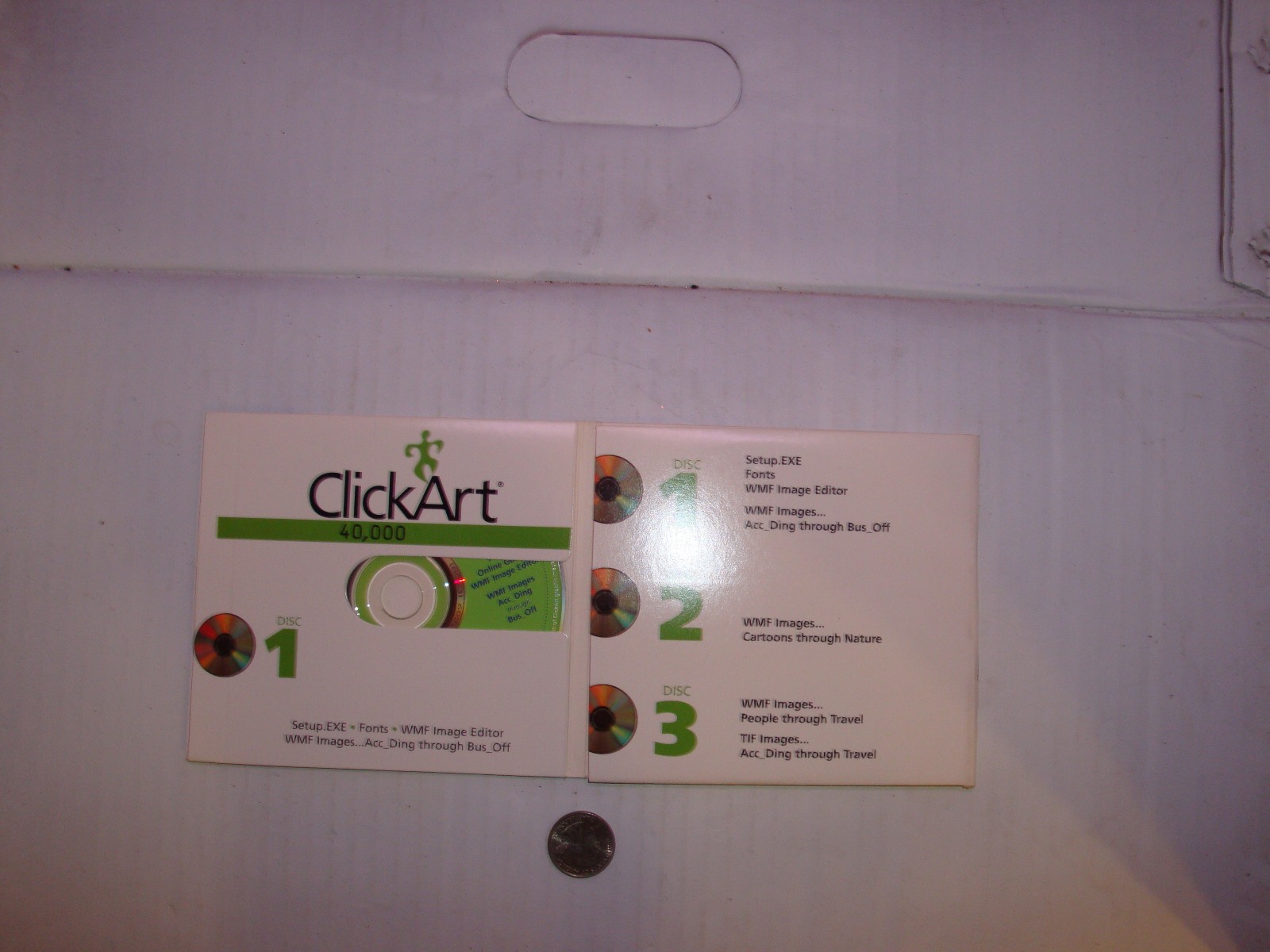 BRODERBUND CLICK ART DVD WITH 40,000 GRAPHIS