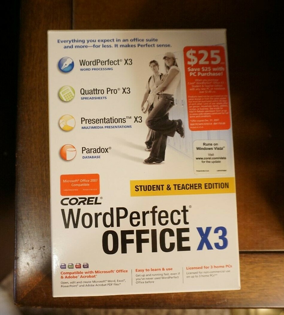 Corel WordPerfect Office X3 Student and Teacher Edition 2006
