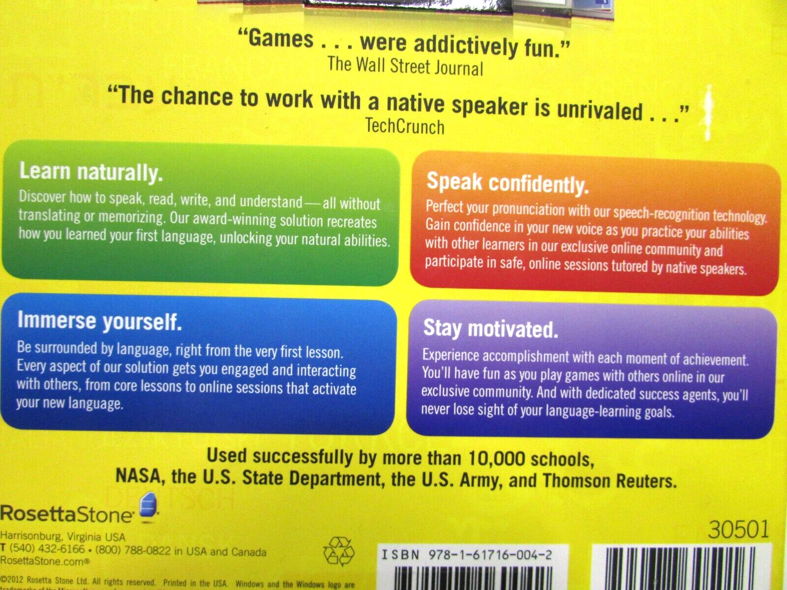 Rosetta Stone German Level 1 Version 4 for Windows, Mac – New