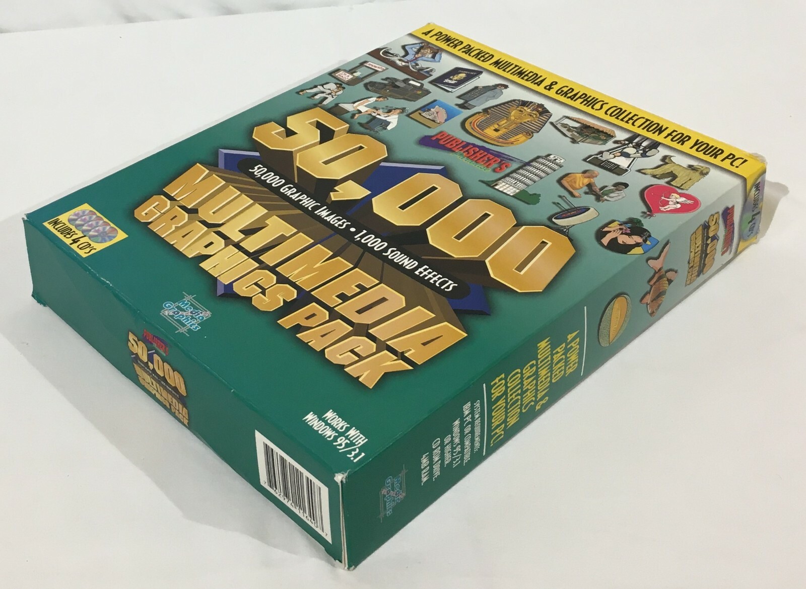 Publisher’s Paradise 50,000 Multimedia Graphics Pack Windows 3.1 95 Software
