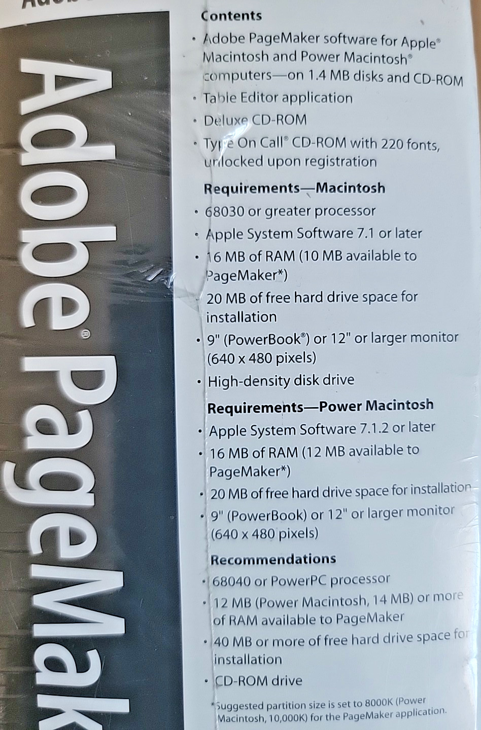Adobe PageMaker 6.0 For Macintosh Software – NEW Factory Sealed READ