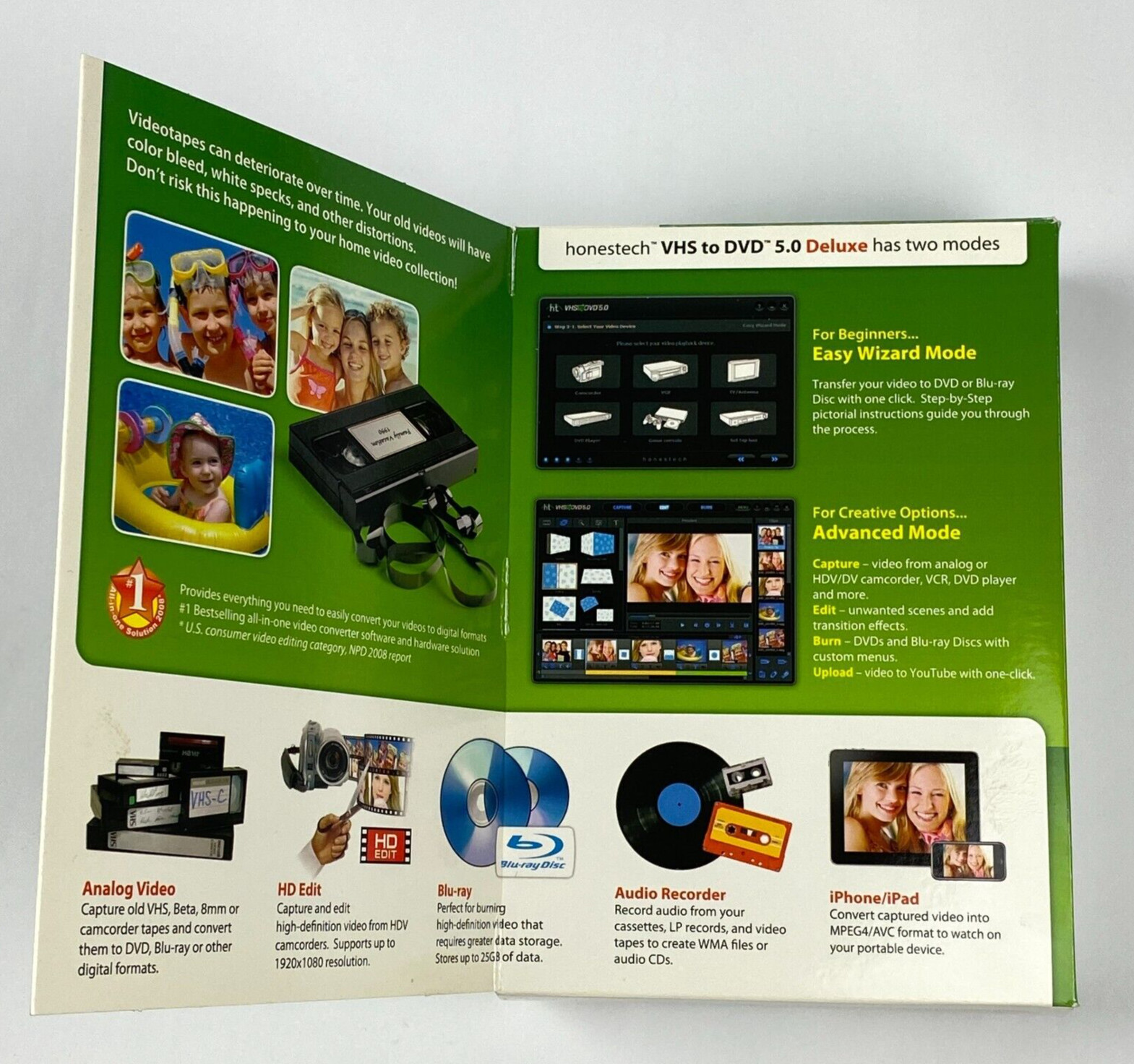 Honestech VHS to DVD 5.0 Deluxe Powerful & Effortless Video Conversion