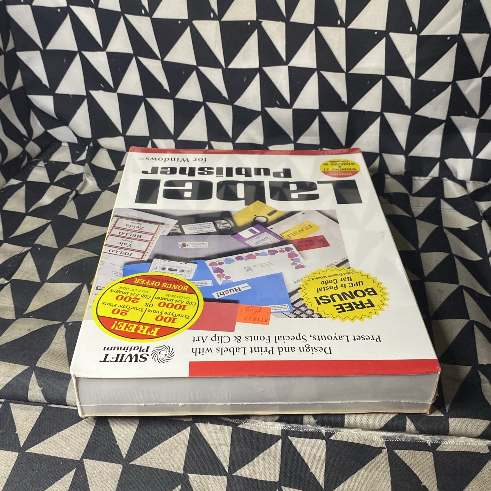 Label Publisher for Windows IBM PC 3.5″ Disk Cosmi Swift Platinum New Sealed