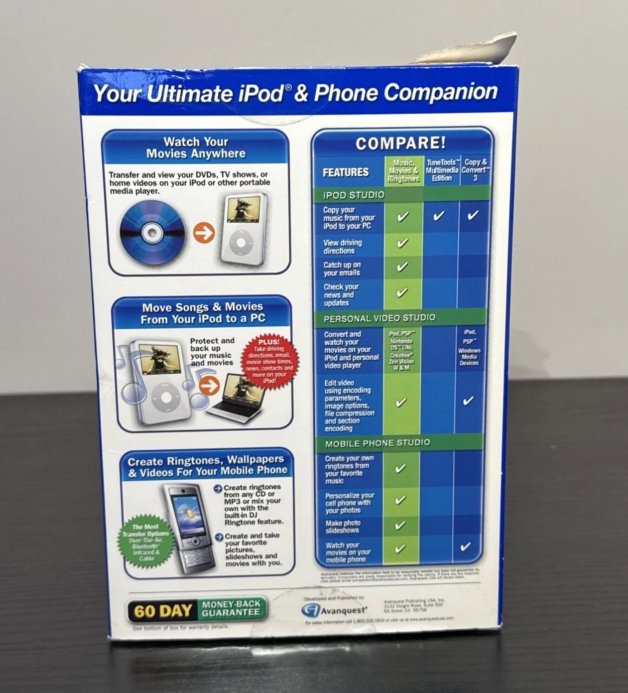 Movies Music And Ringtones For Your IPod & Mobile Phone Complete W/ User’s Guide