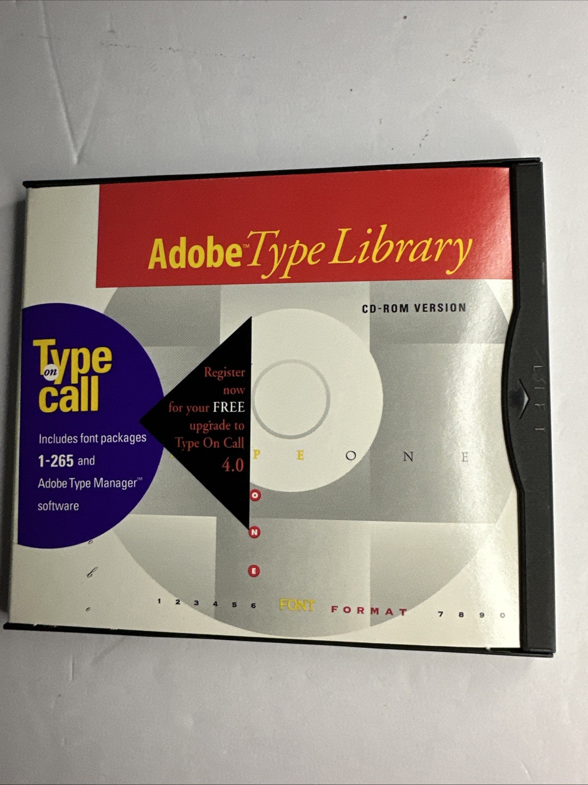Adobe Type Library CD Type on Call 1-265 & Manger Software PC