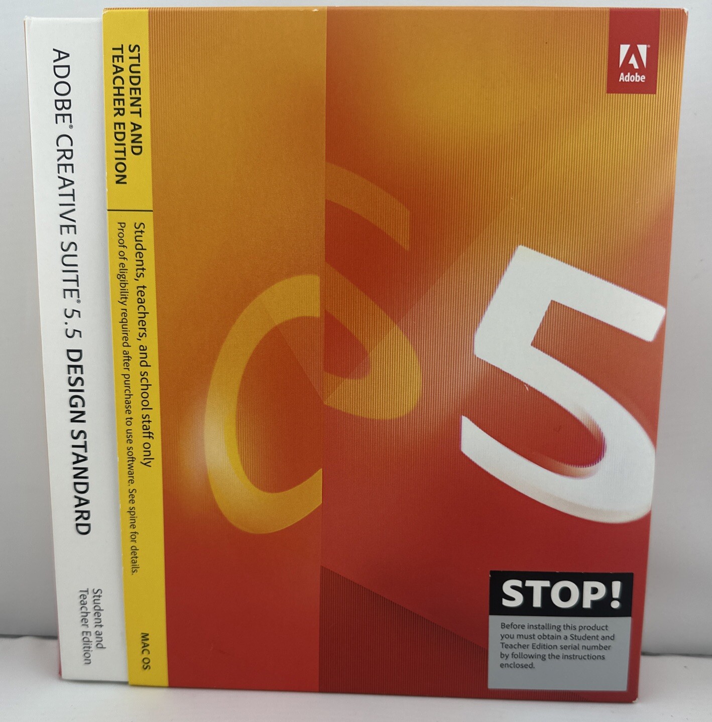 Adobe Creative Suite 5.5 Design Standard Mac OS Student & Teacher W/ Serial C51