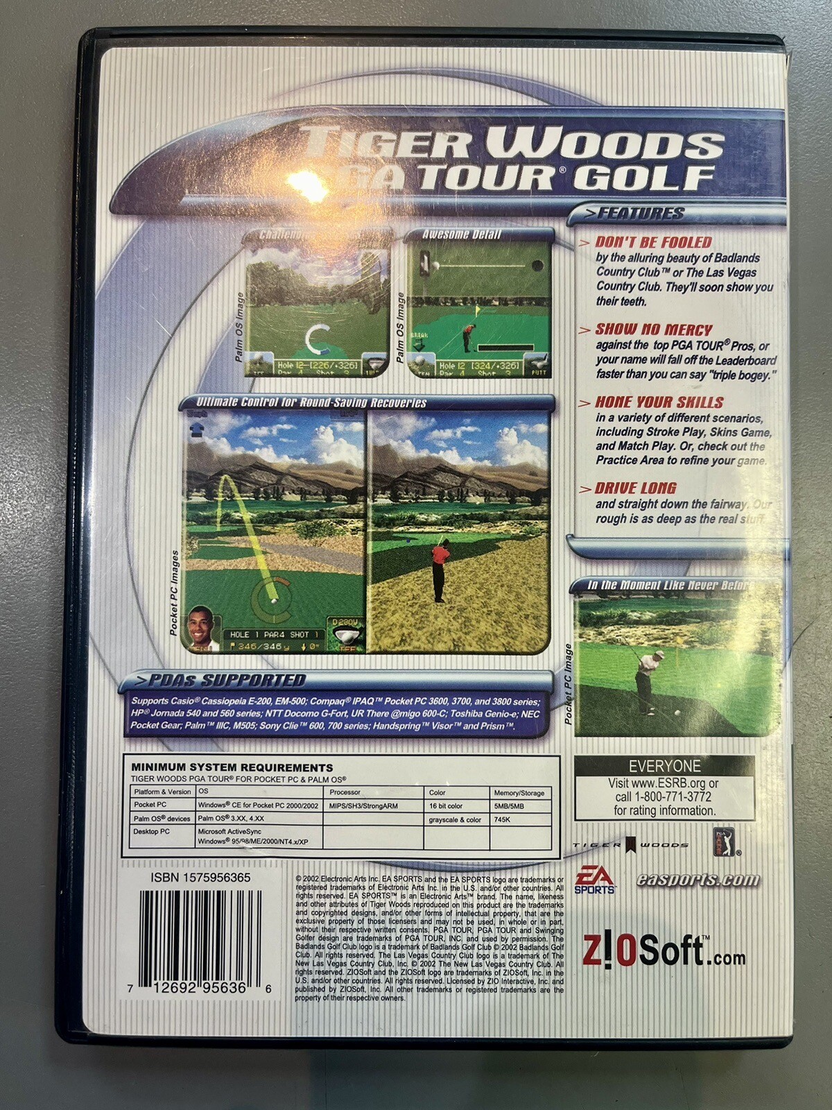 Tiger Woods PGA Tour Golf (EA, 2002) Pocket PC & Palm OS Complete
