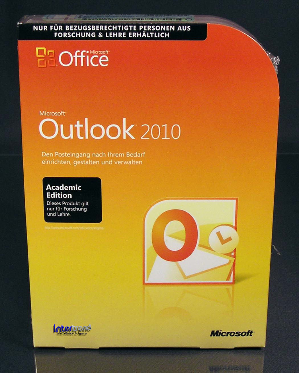 Microsoft Office Outlook 2010 Full Version Box + DVD EDU + Second Installation Original Packaging