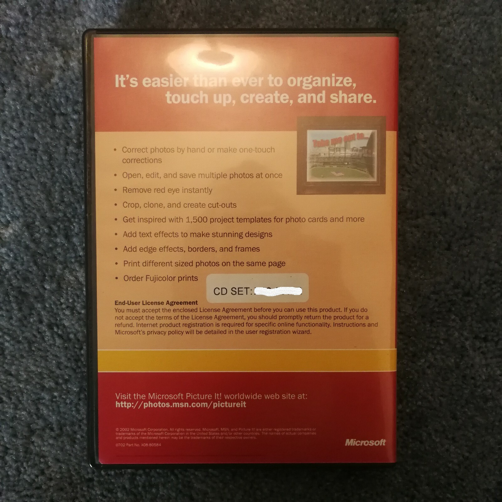 Microsoft Picture It! Photo Premium version 7.0 for Windows