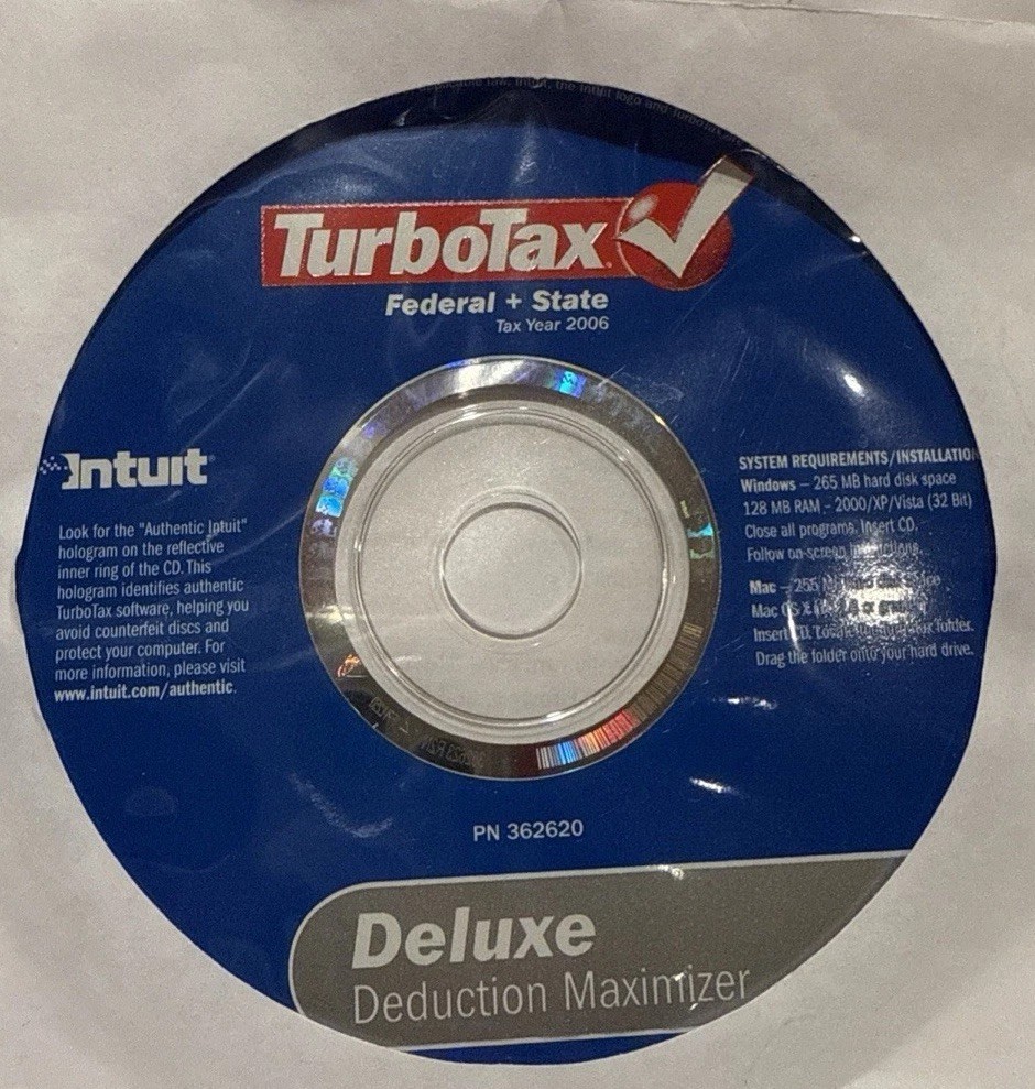 TurboTax Deluxe 2006 Software for Federal and State Tax Preparation, CD