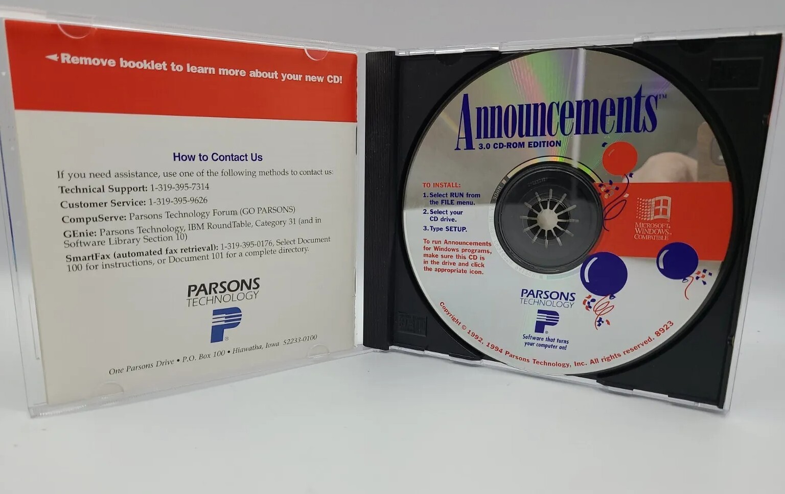 Announcements 3.0 For Windows (Vintage PC CD-ROM)