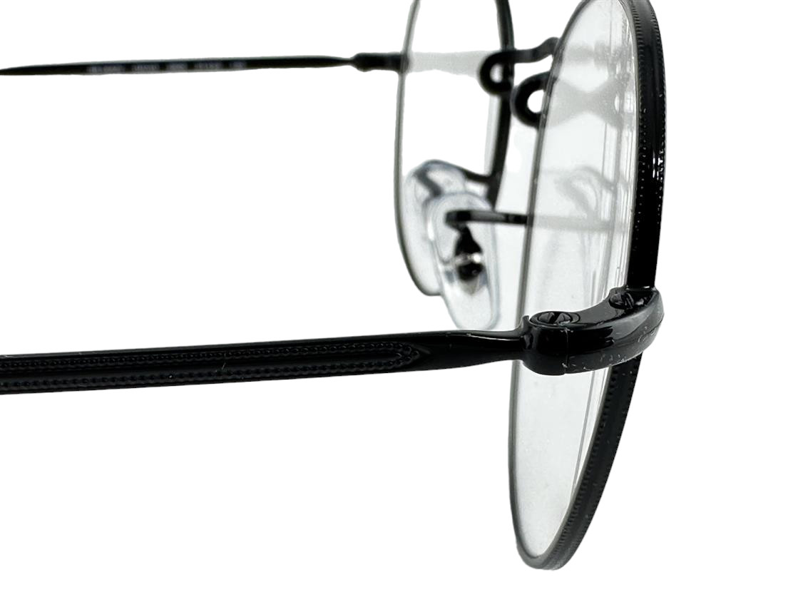 Ray Ban NEW David Black Round Metal Fashion Frames 51-20-140 Eyeglasses RX3582V