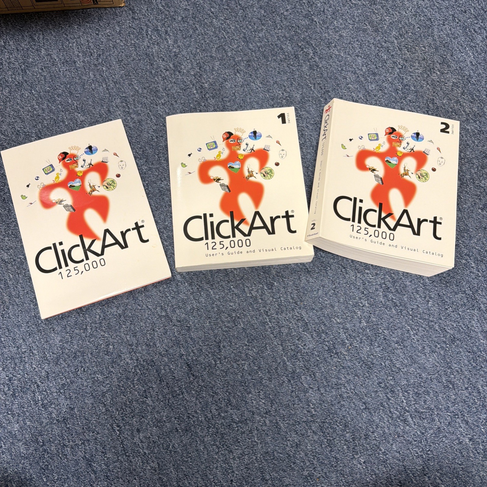 Clickart 125,000 – 9 CD Complete Set With Vol 1 And 2 Book Euc