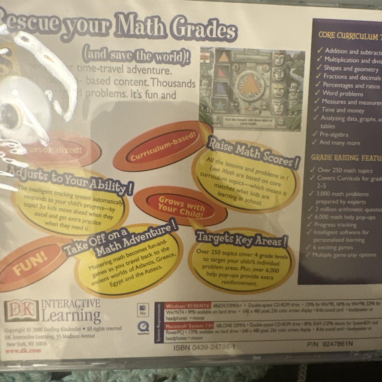 DK I Love Math! For ages 7-11  PC CD