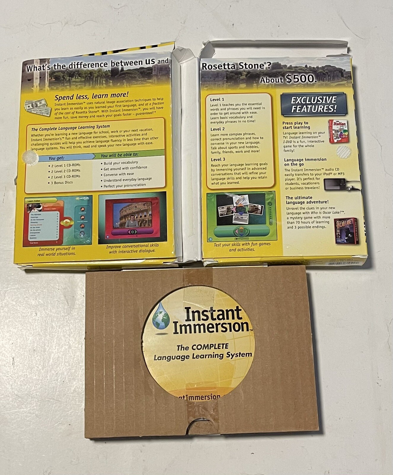 Instant Immersion Italian: Levels 1, 2, & 3, 9 CD Set