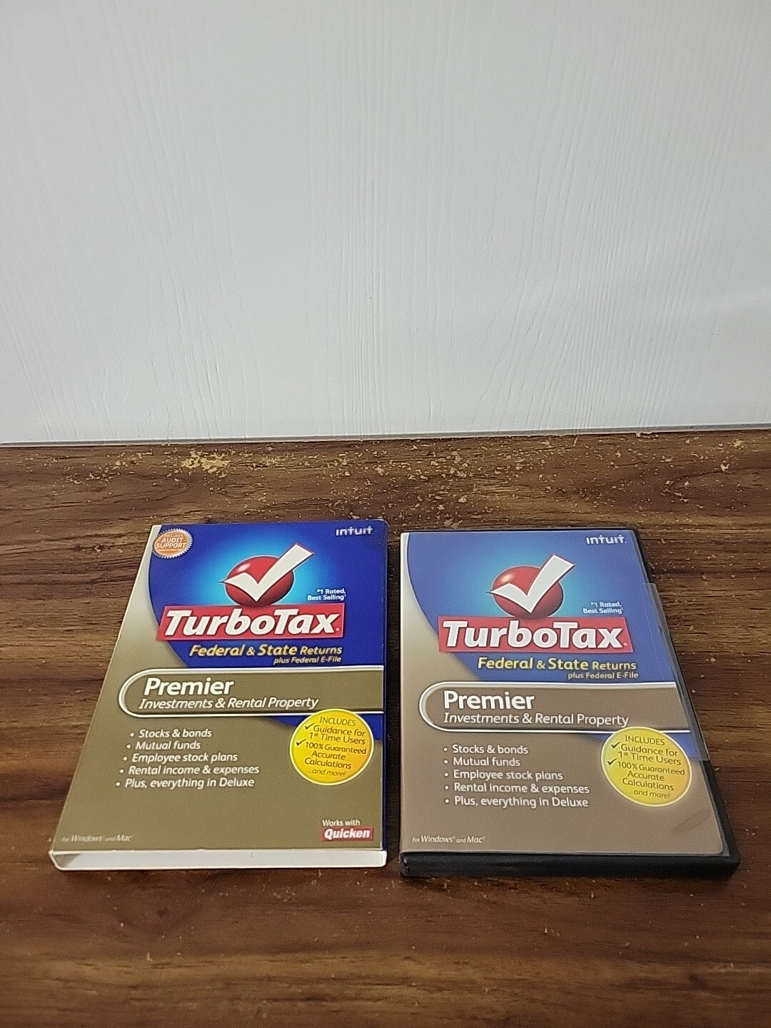 TurboTax 2010 Premier Federal State Investments Rental Property Windows Mac