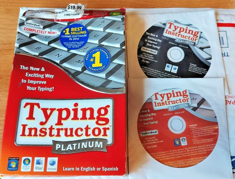 Individual Software Typing Instructor Platinum – USED VERY GOOD