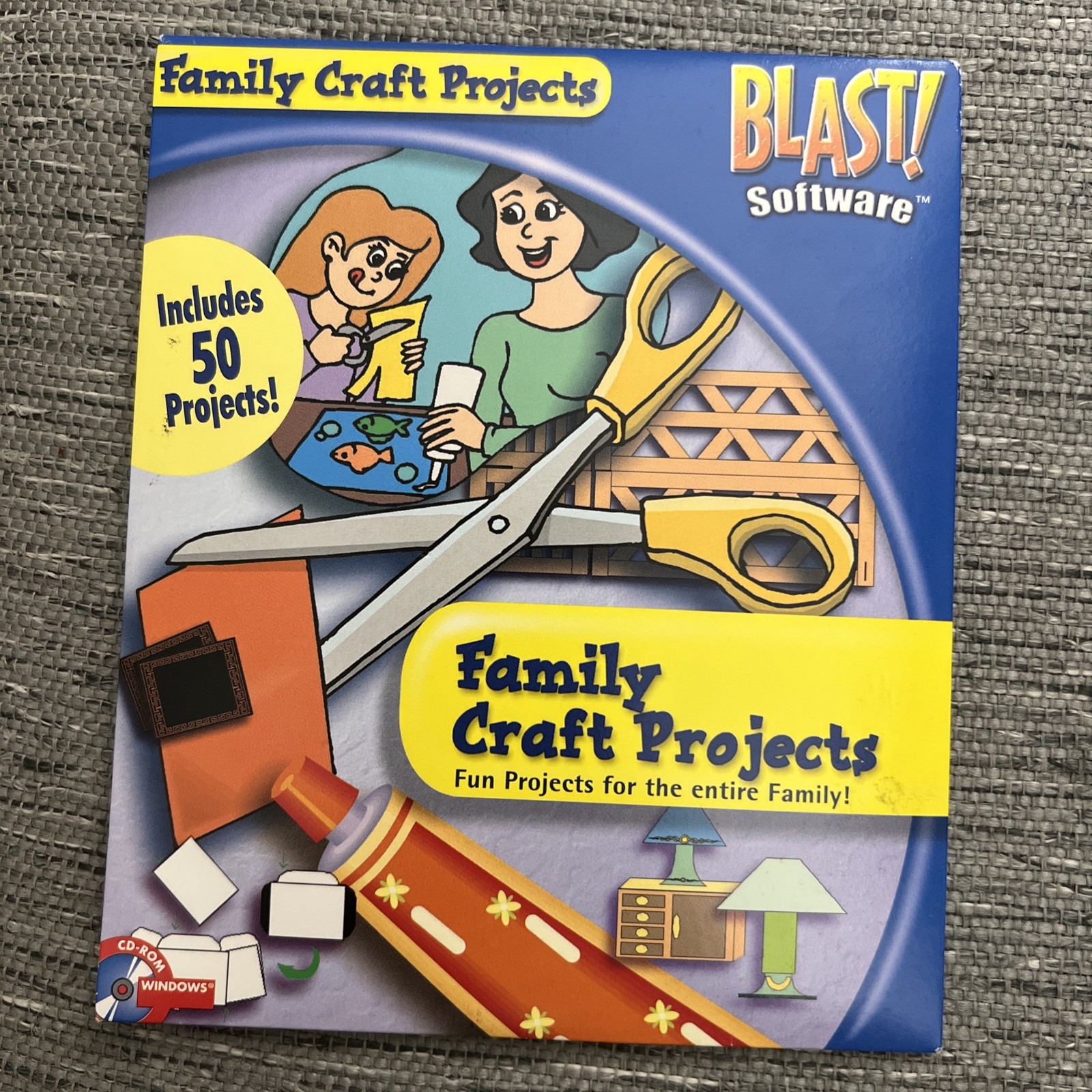 Family Craft projects Blast Software CD-ROM Sealed