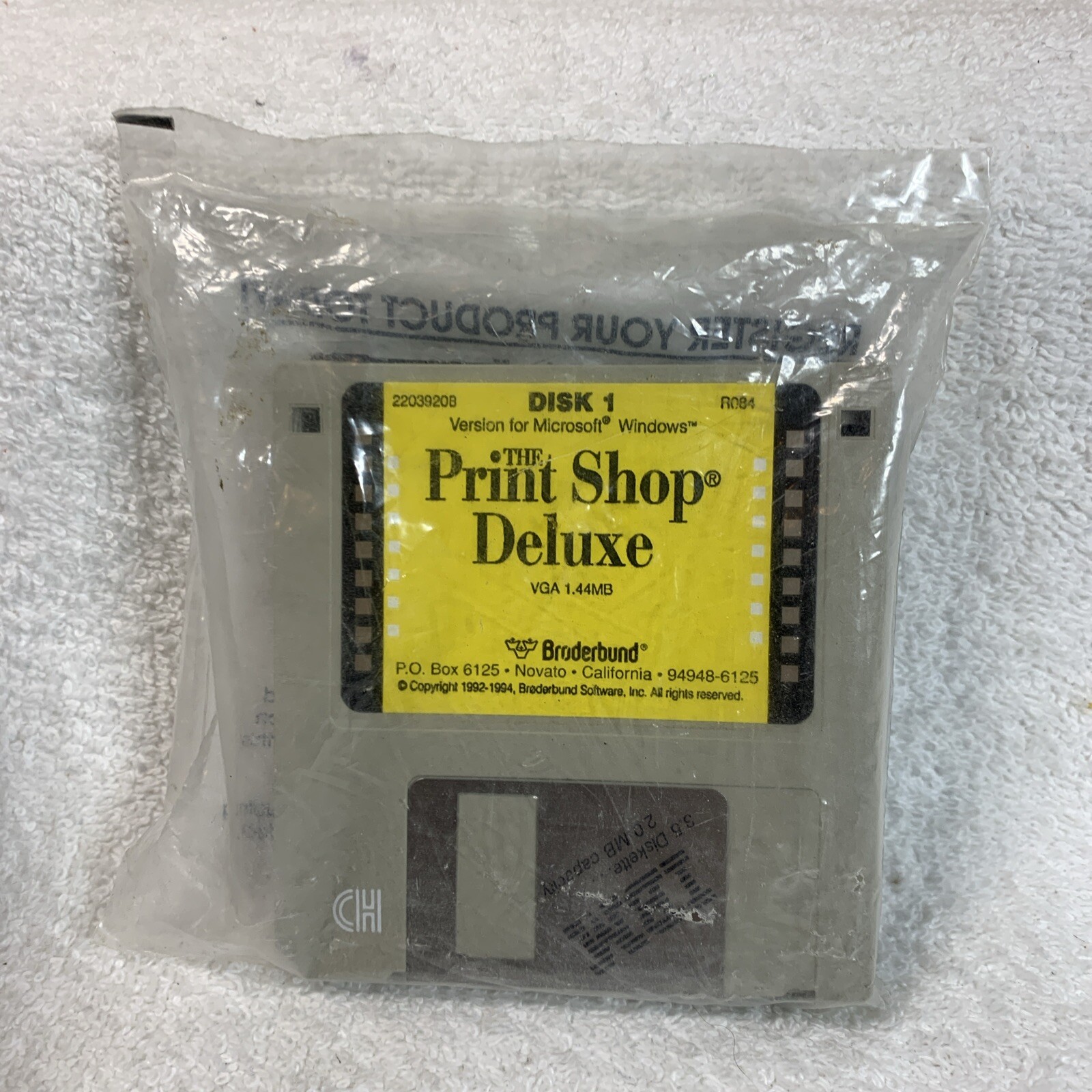 Vintage 1994 IBM Broderbund The Print Shop 1.44 3.5″ Diskettes for Windows New