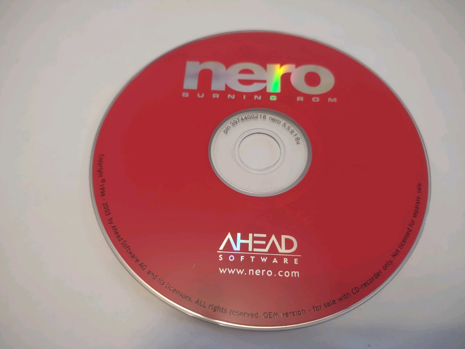 Nero 5 Burning ROM (CD/DVD Burning Software) CD