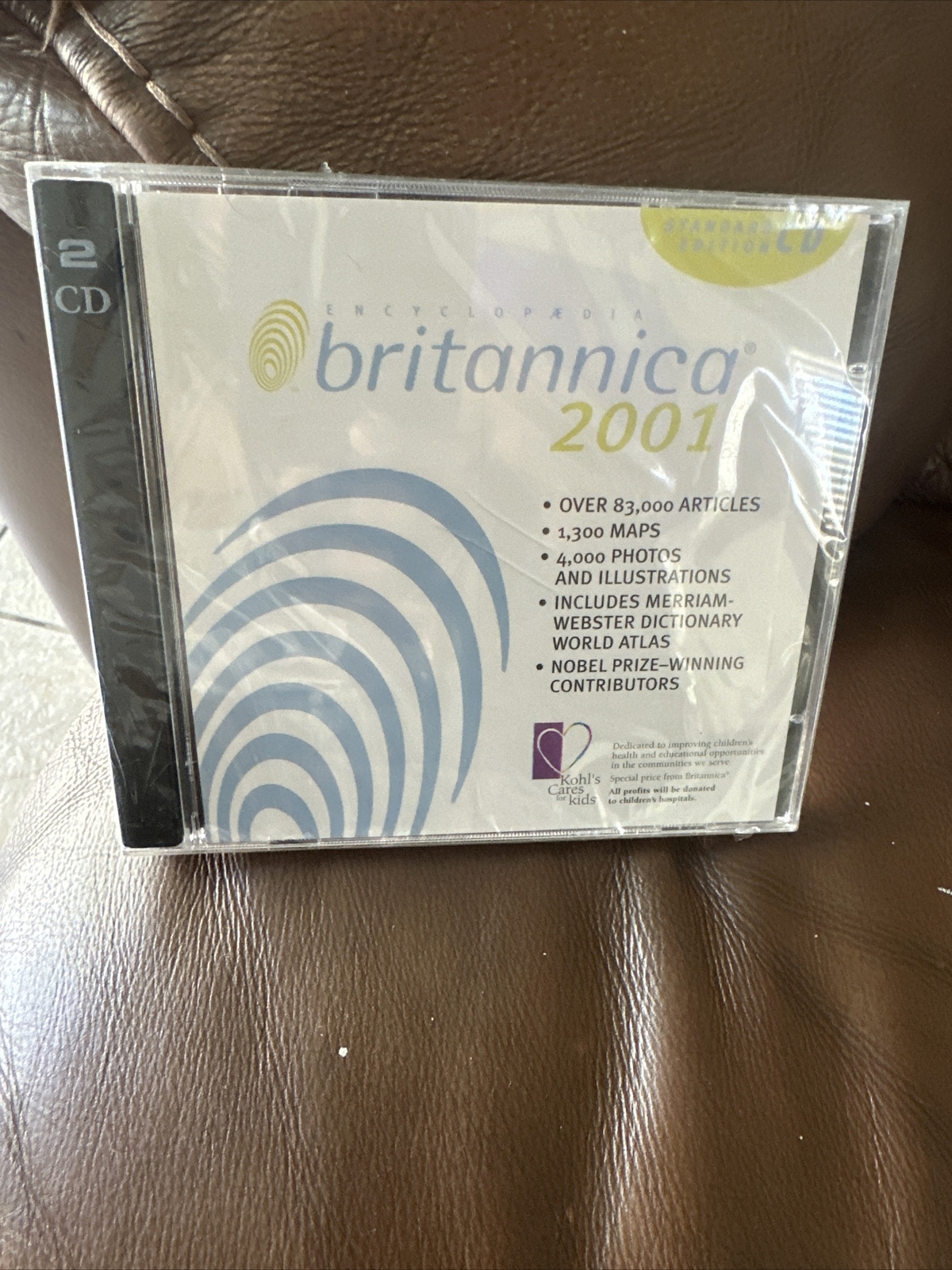 Encyclopedia Britannica 2001 Standard Edition 2 disc set PC