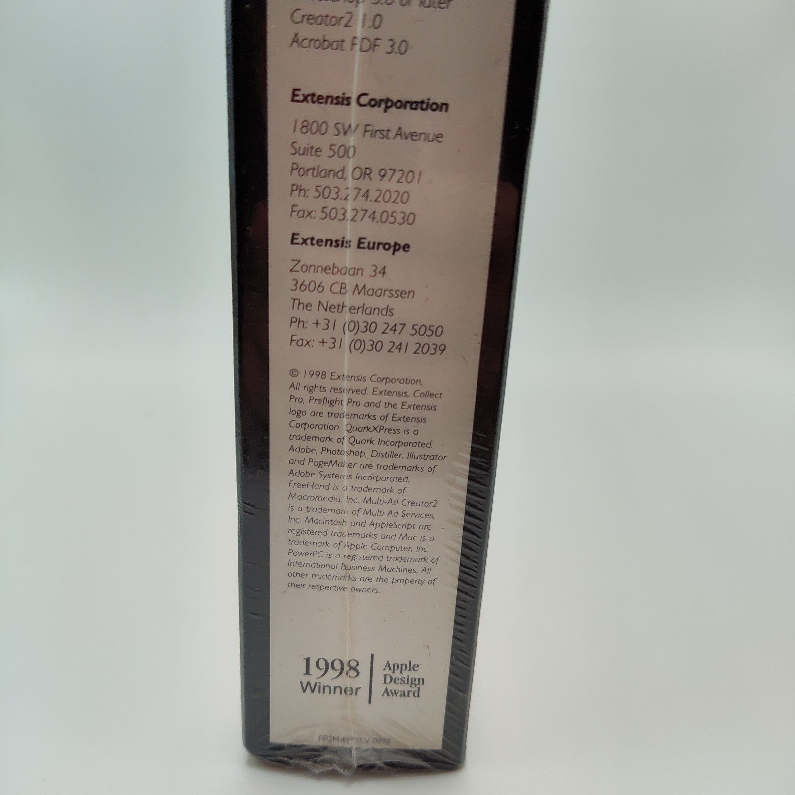 Rare Brand New Sealed 1988 Extensis Preflight Pro 2.1 Package Collectible