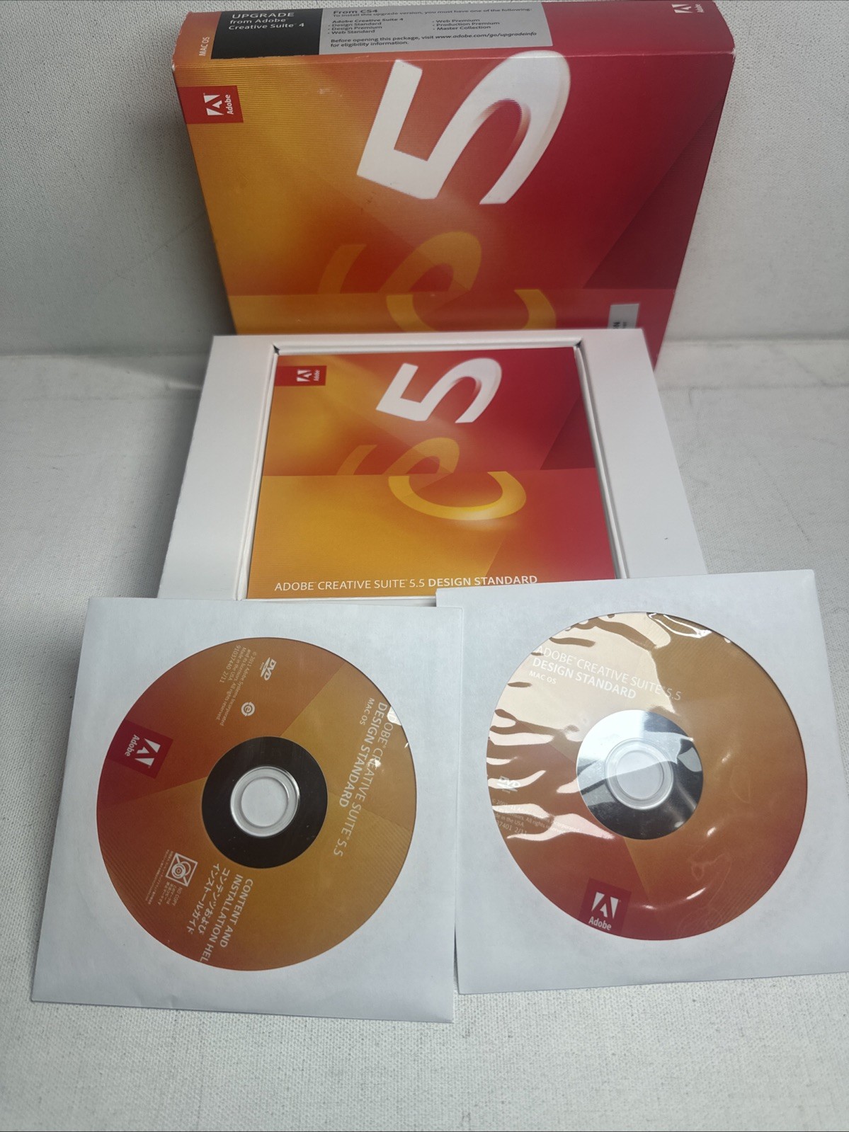 Adobe Creative Suite 5.5 CS5.5 Standard Mac OS X Full Retail DVD