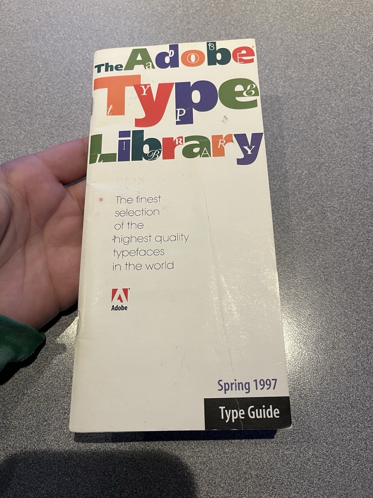Vntg Spring 1997 Adobe Type Library Booklet Manager Fonts HTF Samples Manual