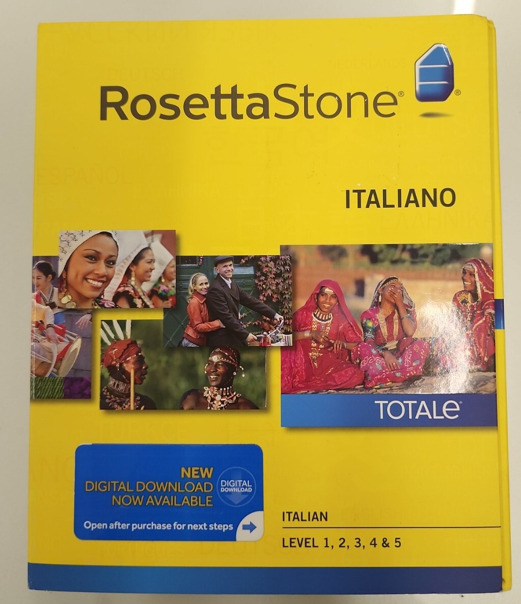ITALIAN Rosetta Stone Italiano Level 1 2 3 4 5 SEALED verson 4 learn faster
