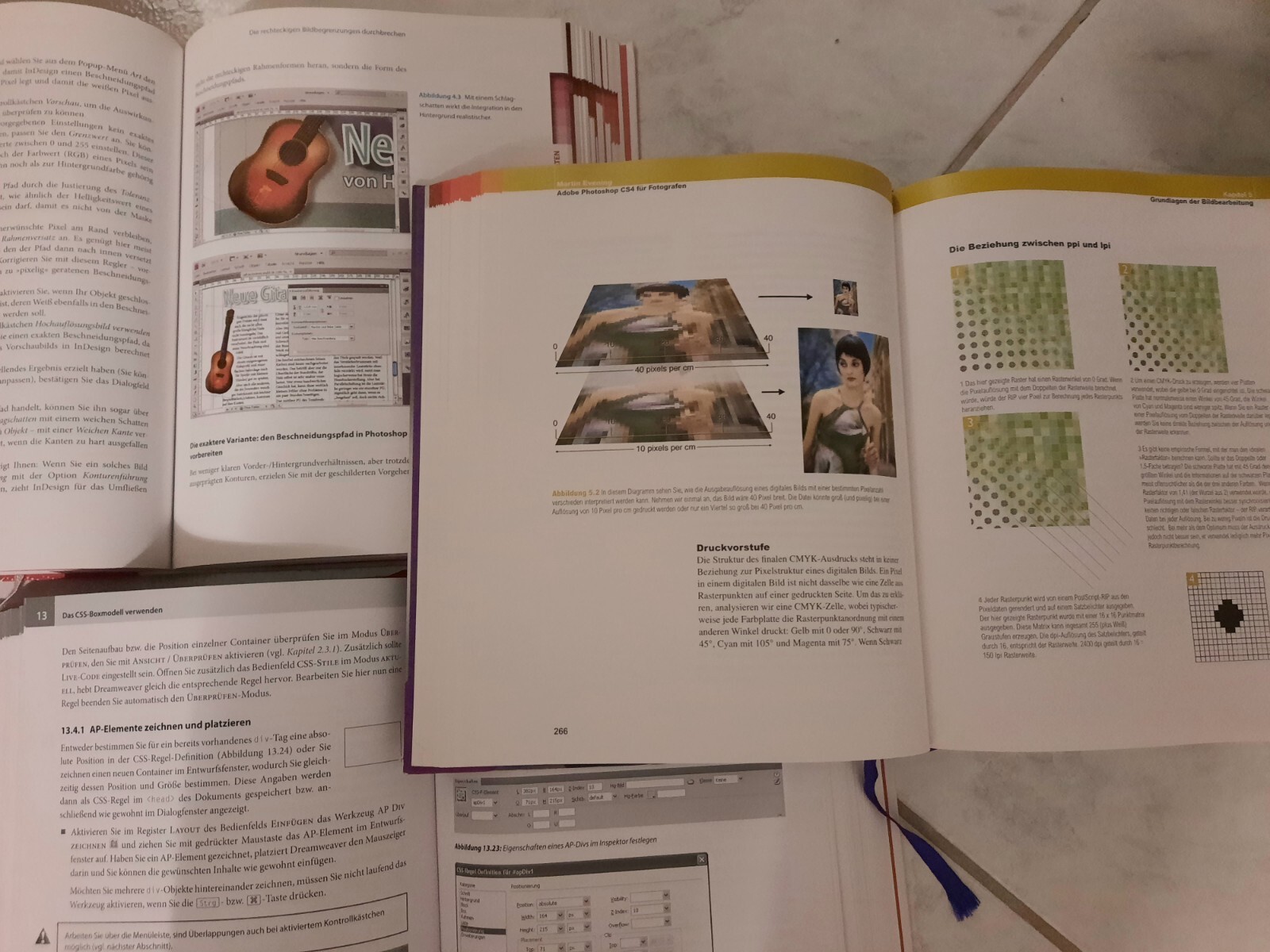 Adobe Photoshop, Indesign, Dreamweaver, Java Script, Web Design, Textbook