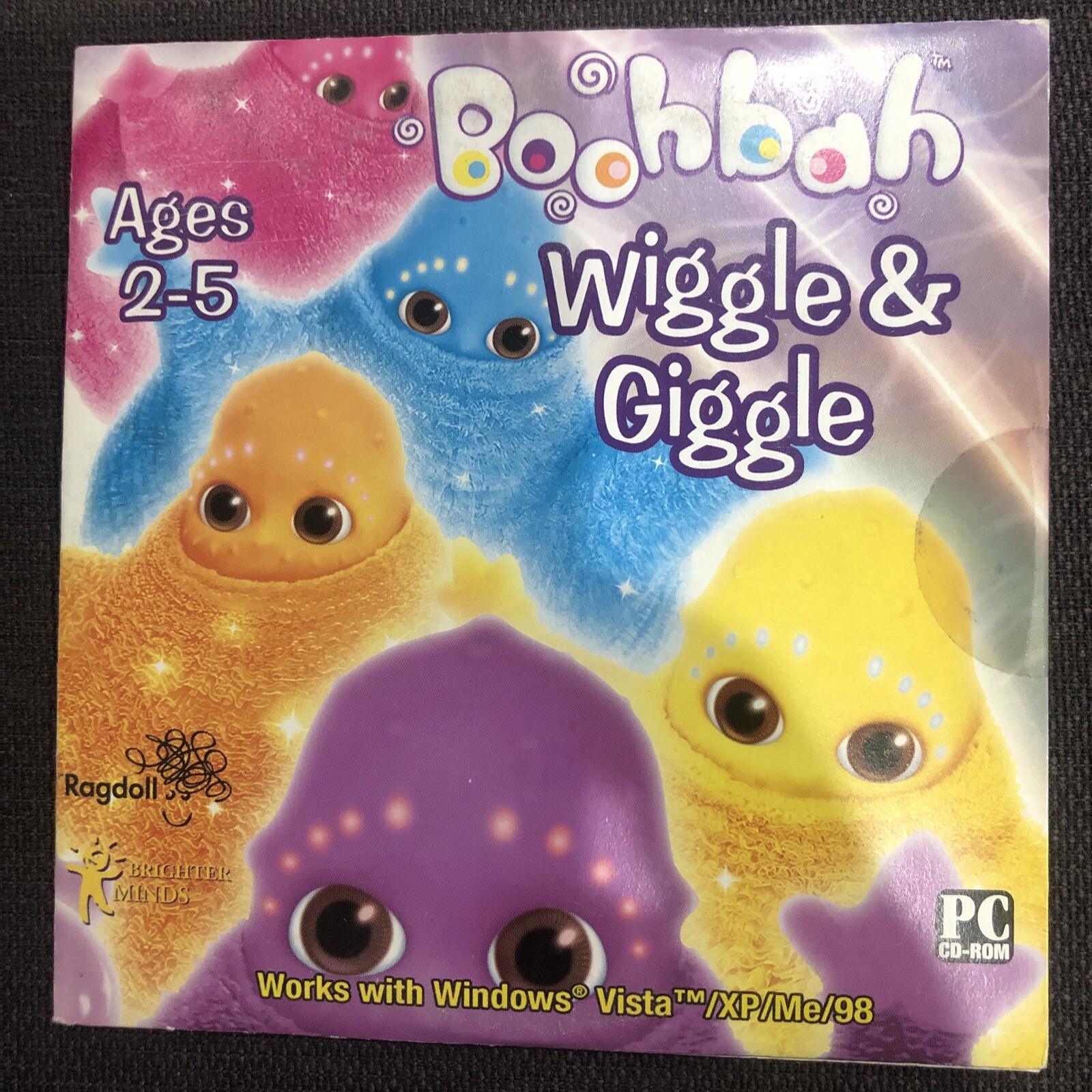 BoohBah Wiggle & Giggle (Ages 2-5) (CD, 2006) for Win/Mac -NEW PC CD in SLEEVE