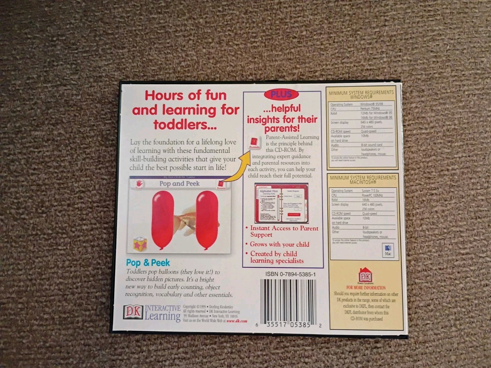 DK Software My First CD-ROM Toddler