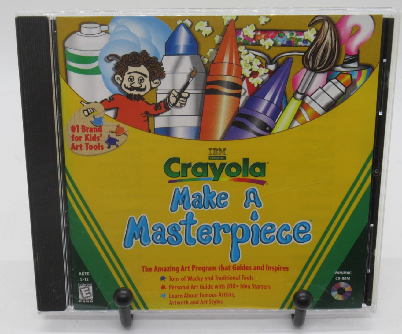 CRAYOLA: MAKE A MASTERPIECE – AMAZING ART PROGRAM PC CD-ROM SOFTWARE, WIN 95/MAC