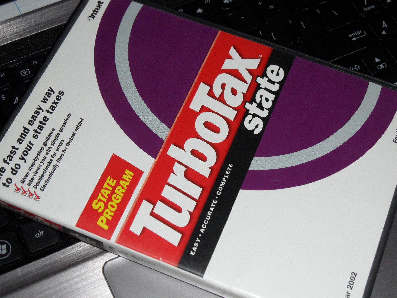 2002 TurboTax STATE California CA State tax – NEW sealed CD!
