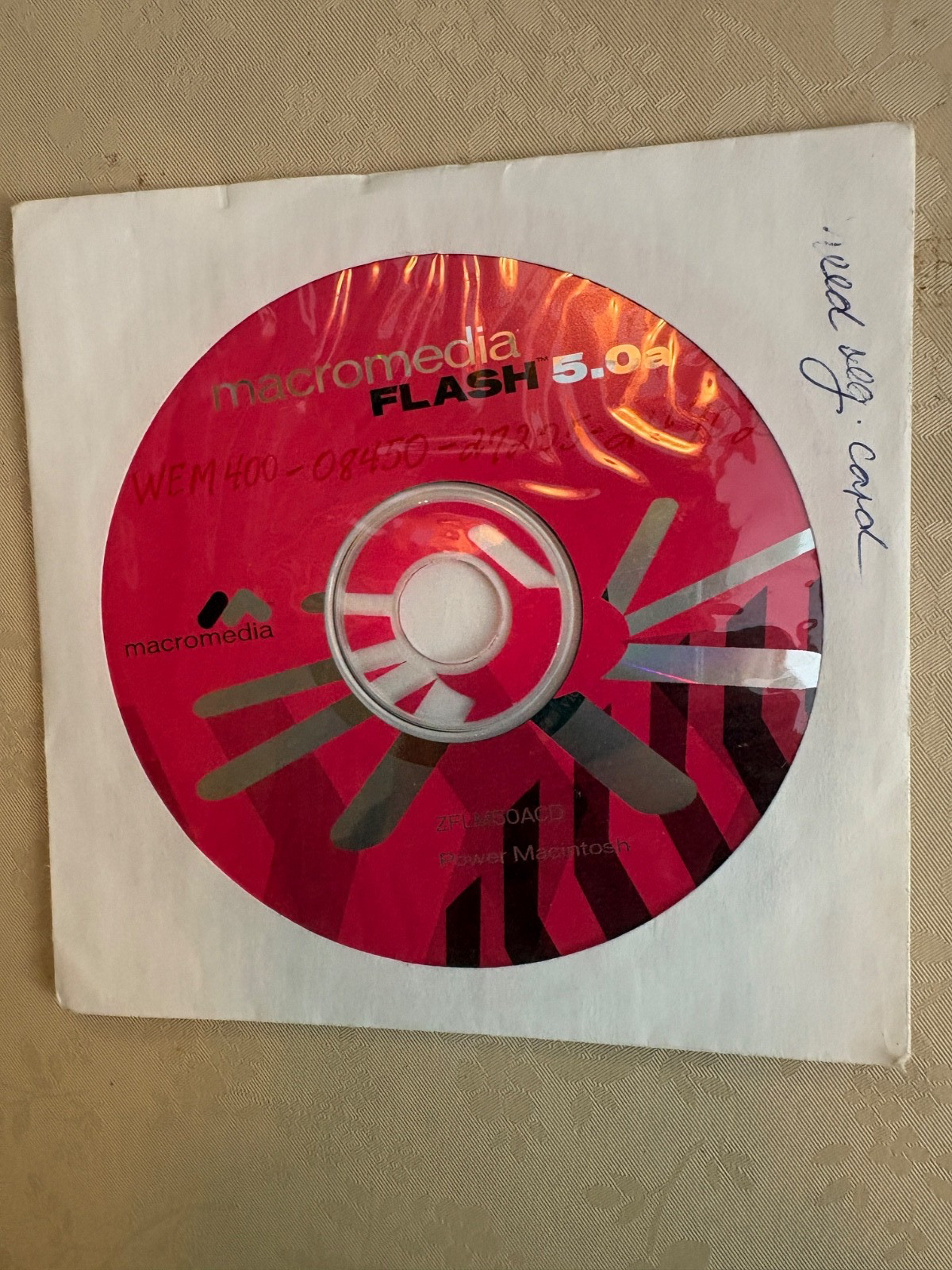 MACROMEDIA FLASH 5.0A POWER MACINTOSH ZFLM50ACD