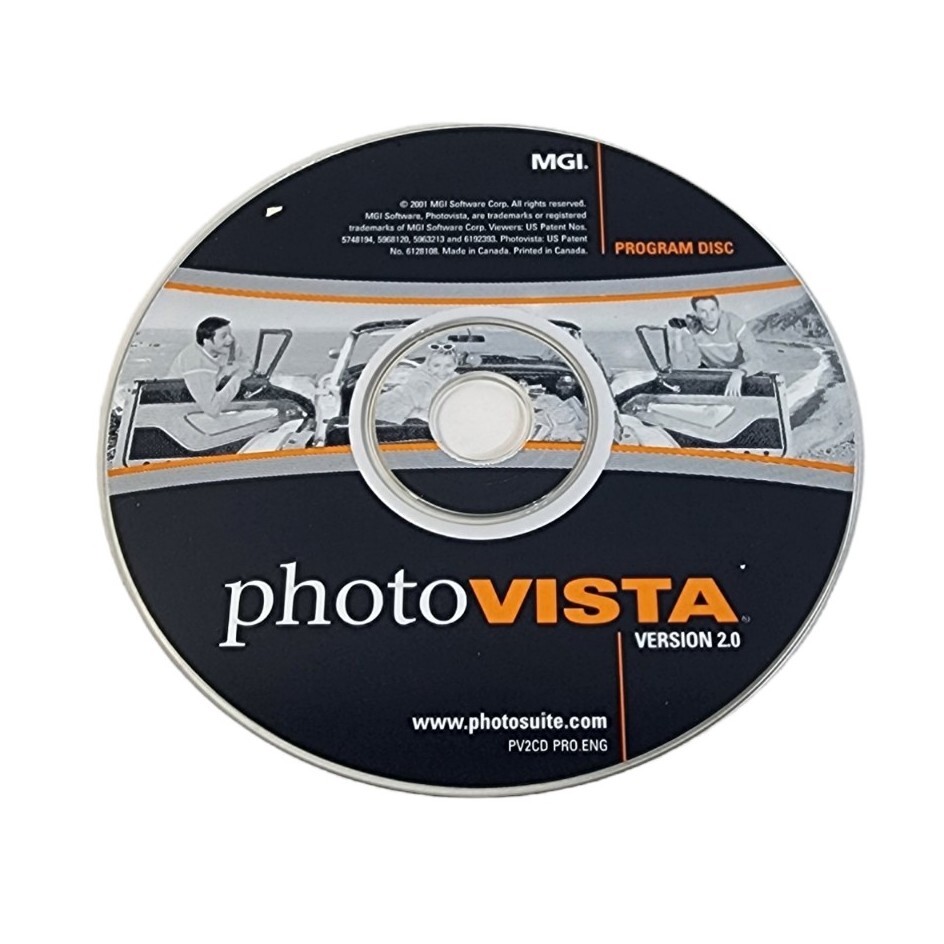 MGI PhotoSuite Version 4.0 & Photo Vista Version 2.0 Software Lot Combo