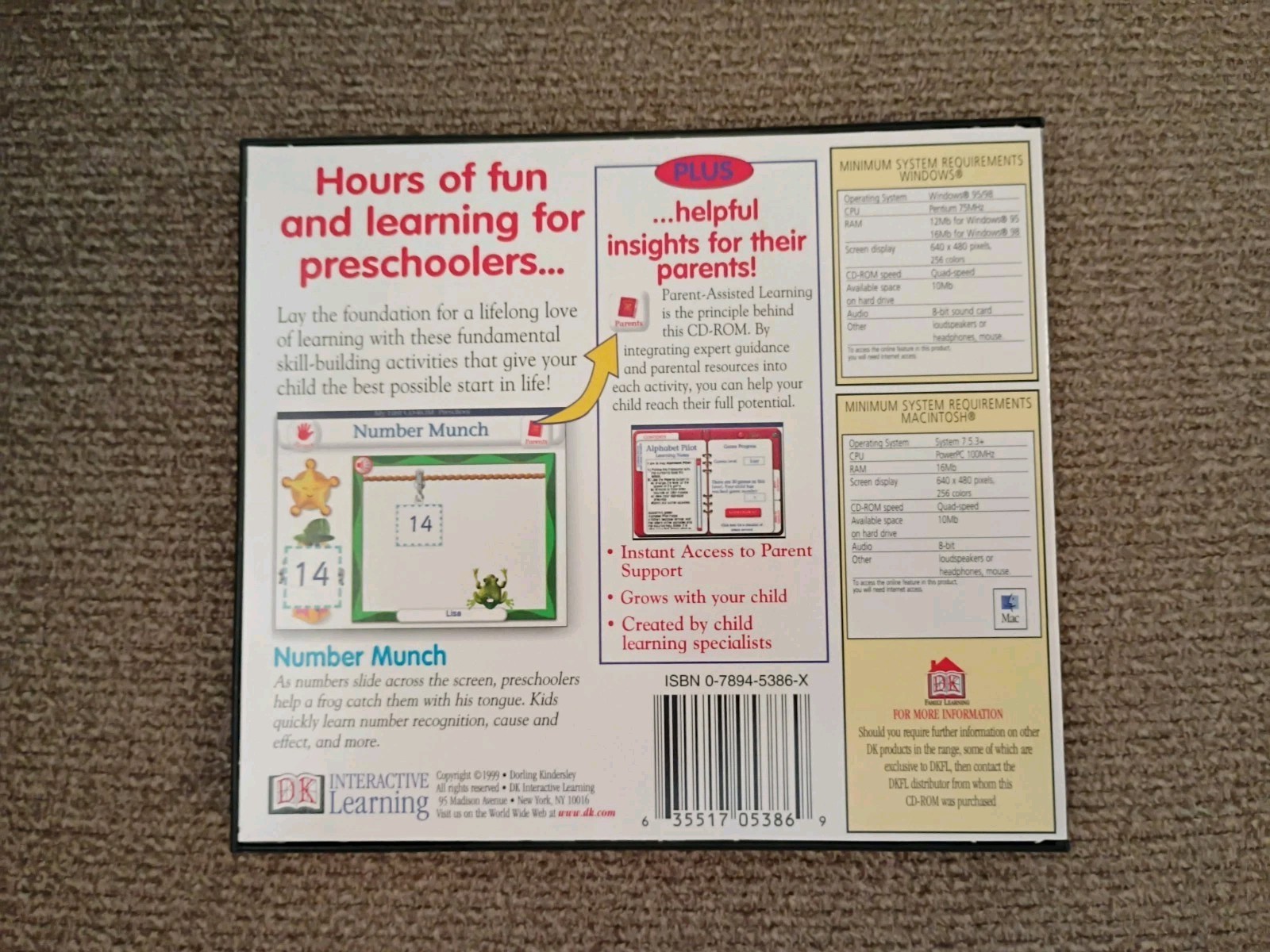 DK Multimedia My First CD-ROM Preschool for PC, Mac