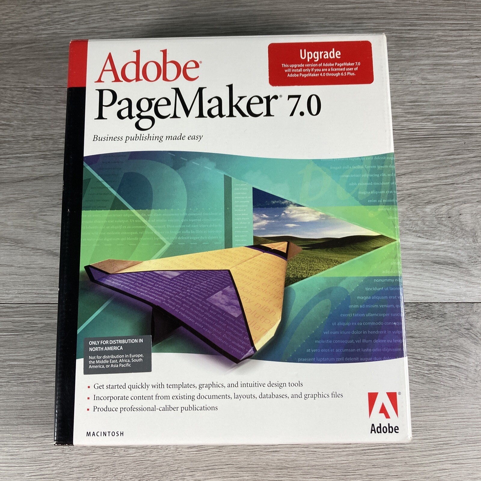 Adobe PageMaker 7.0 Full Upgrade Version for Apple Macintosh with Serial Number