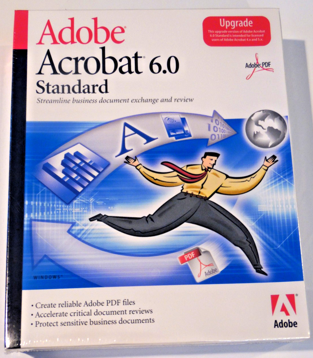 Adobe Acrobat 6.0 Standard *UPGRADE* CD-ROM Windows (98, NT, 2000,XP)-New Sealed