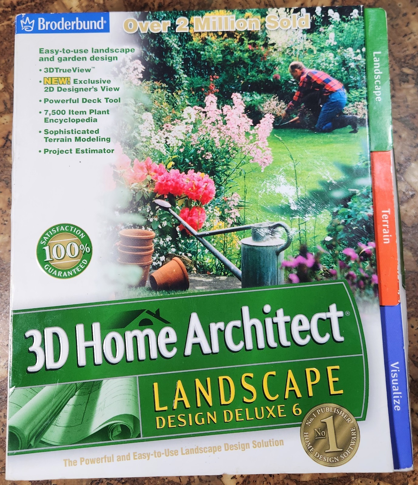 NEW Broderbund 3D Home Architect Landscape Design Deluxe 6 – WIN98 ME 2000 XP –