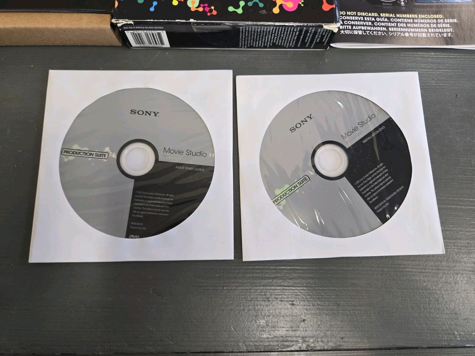 Sony Vegas Movie Studio HD Platinum Video Editing Audio Software Brand