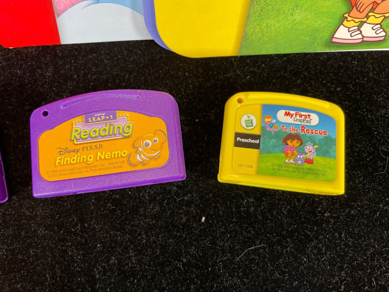 LeapFrog LeapPad Disney Princess cartridges Preschool Grade 5 Kinder Nemo Dora