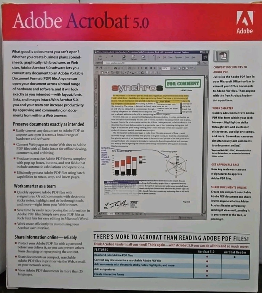 Adobe Acrobat 5.0 – Education Full Version for Windows 22001439