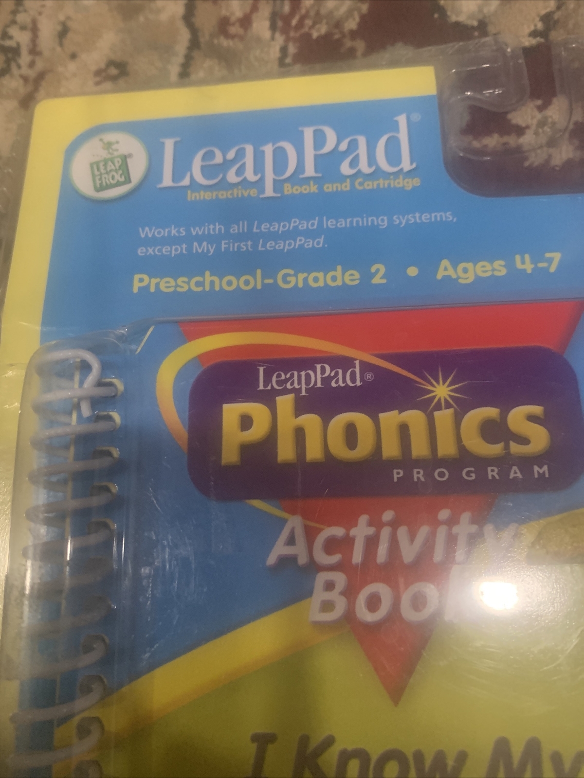 LeapFrog LeapPad Phonics I KNOW MY SHORT VOWELS Ages 4-7 Brand New