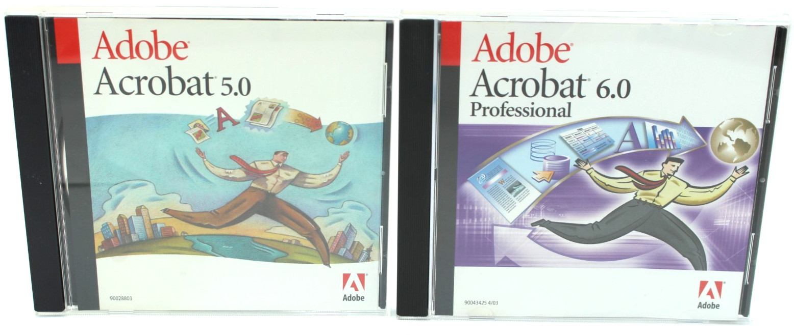 Adobe Acrobat 5.0 & 6.0 Upgrade For Windows – W/SERIAL #s