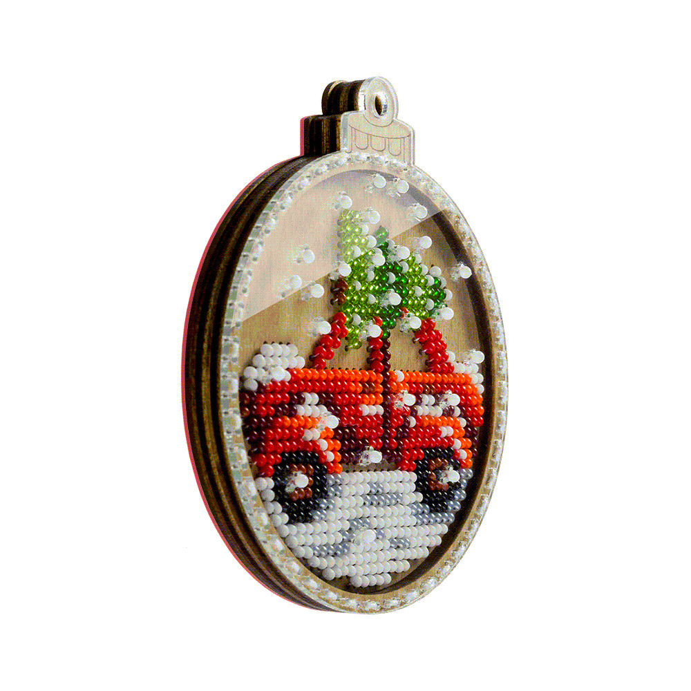 Wonderland Crafts Set for embroidery with beads on wood FLK-371