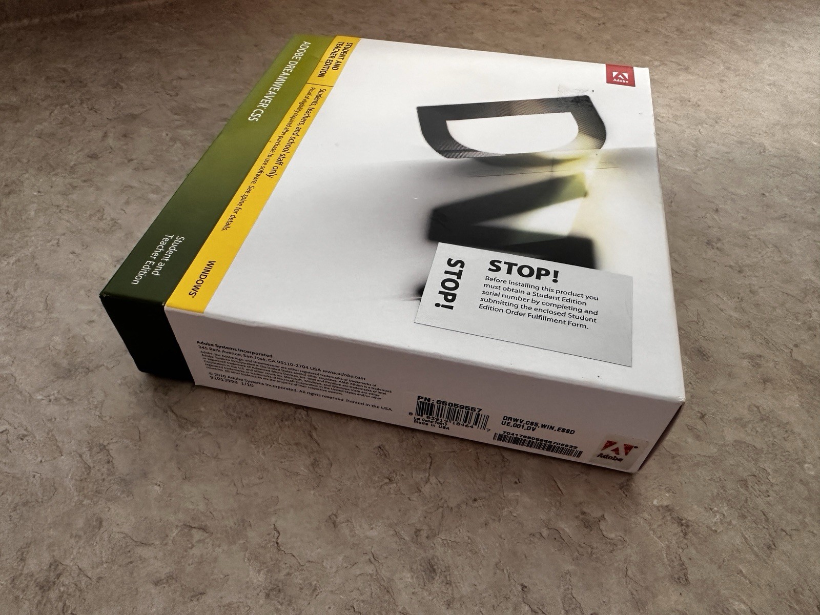 Adobe Dreamweaver CS5 – Student And Teacher Edition – READ DESCRIPTION