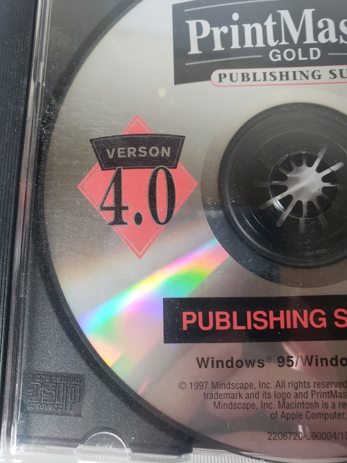 PrintMaster Gold Publishing Suite Version 4.0 V4 Program CD WINDOWS 3.1 95